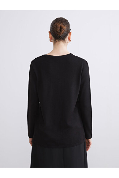 LC Waikiki Sparkling Choices from Shining Store |   Crew Neck Self Patterned Women's Knitwear Sweater