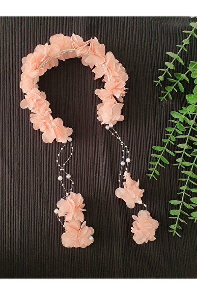 Fiyonks Atölye Coroana cu flori de perle, coroana cu henna, coroana pentru ma...