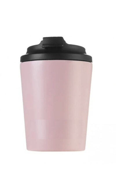 Generic Insulated Travel Coffee Mug with Flip Lid, 350ml, Available in Black, Green, Pink, turquoise