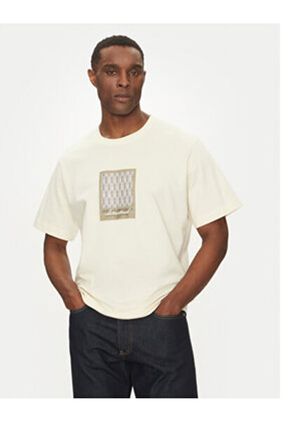 Jack & Jones Ανδρικό T-Shirt Jack Jones 12273019 Εκρού