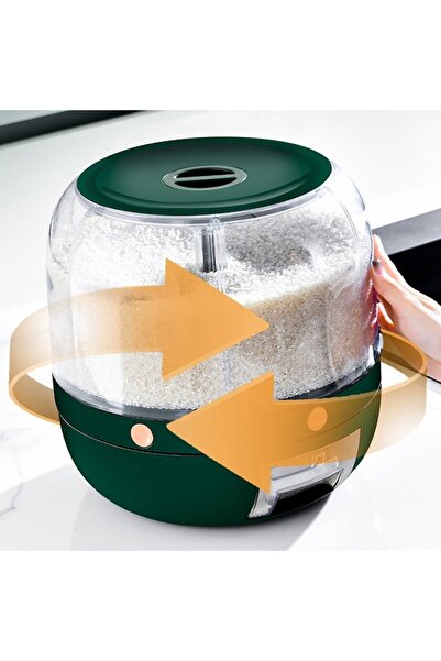 FONIX Cereal Dispenser, Comando Home, 360° Rotatable with 6 Sections, Airtight Closure, Moisture Resistan