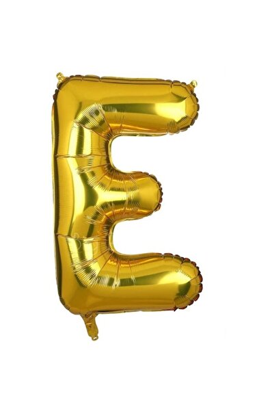 OEM Balon folie litera E, ESB, 35 cm, auriu