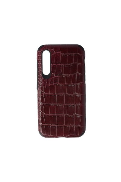 FONIX Crocs Leather Case Compatible with Samsung Galaxy A30S, Comando