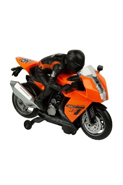 OEM Играчка мотоциклет със светлинни и звукови функции, оранжев, 29x14x23 см