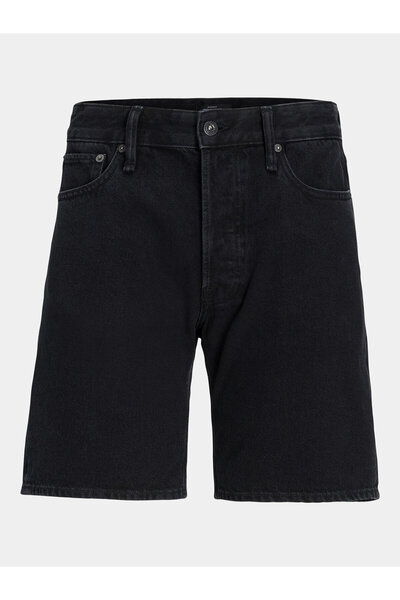 Jack & Jones Ανδρικό τζιν σορτς Jack Jones 12252866 JJICHRIS μαύρο
