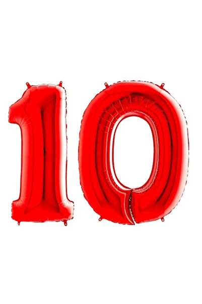 OEM Set 2 baloane folie, ESB, Rosu, aniversare 10 ani, 100 cm