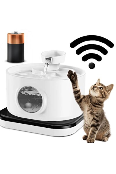 AMYMAT Dispenser Apa Automat Wireless Tip Fantana Pentru Pisici Si Caini