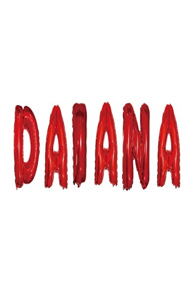 OEM Set Baloane Litere Nume Daiana, Rosu, 40Cm
