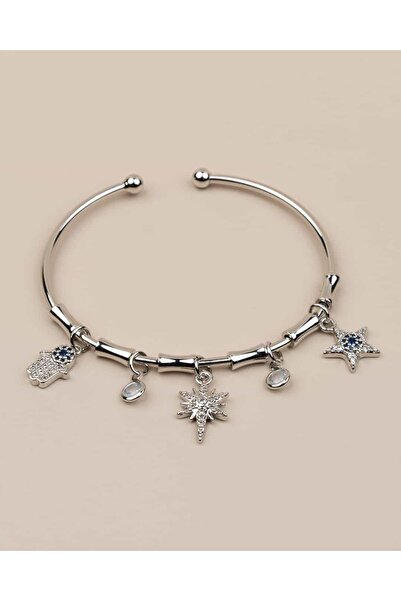 Portakal Esintisi Celestia Ayarlanabilir Kutup Yıldızlı Charm Kelepçe Bileklik