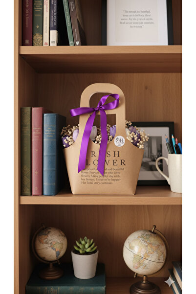 ZADE HOME Home KRAF ÇANTALI MUM BUKETİ