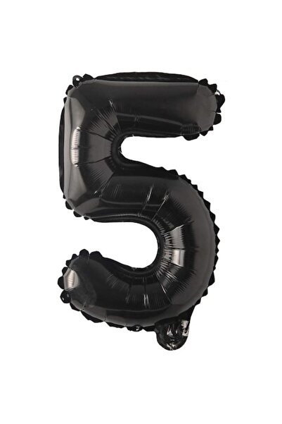 OEM Balon folie, ESB, Negru, cifra 5, 100 cm