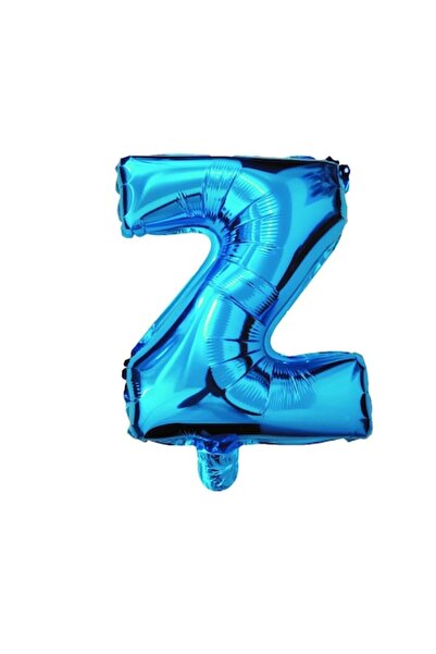 OEM Balon folie metalizată albastru, Mirific Party, litera Z, 40 cm