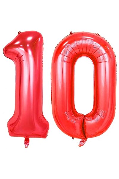 Domi Smart Business Balon figurina folie, Domi Party & Gifts, Rosu, numar 10,...