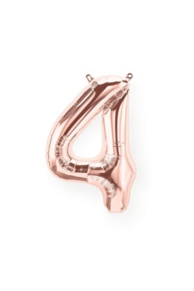 Baloane Sofia Balon folie numărul 4, auriu roz, 100 cm