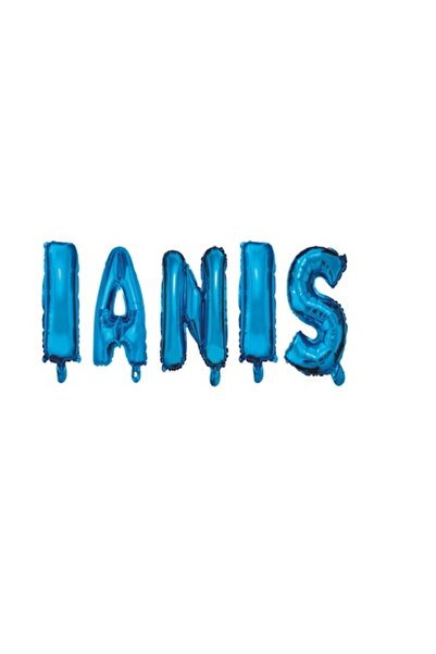 OEM Ianis Name Balloon Set, Blue, 40Cm