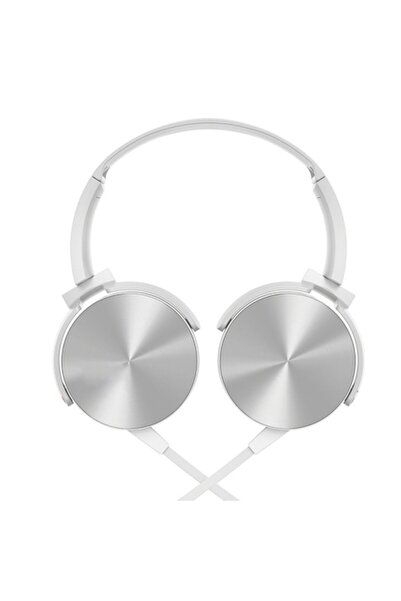 FONIX Sonic Pulse Headphones - Extra Bass, Integrated Microphone, White