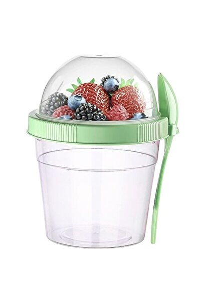 easyCTRL Recipient cu linguriță pentru iaurt, cereale și fructe, 500 ml