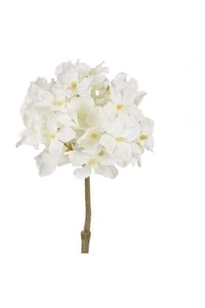 OEM Floare artificială Hortensia albă 24cm