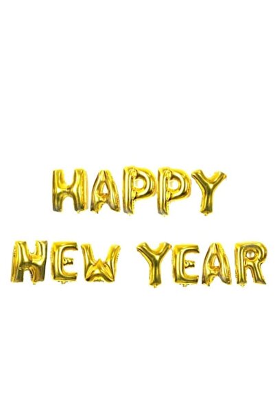 Shop Carnaval Set baloane folie Happy New Year, auriu, 41 cm