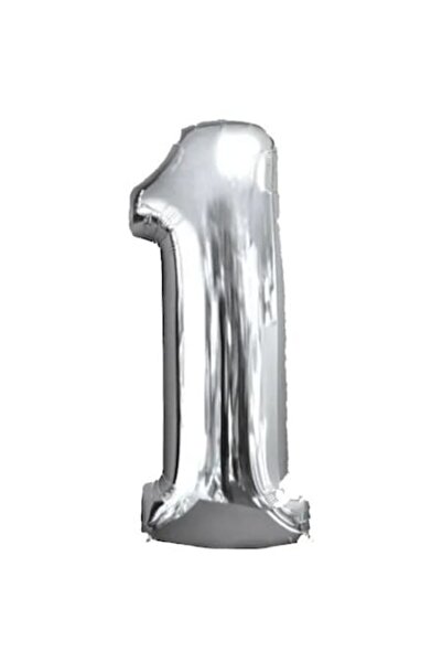 OEM Balon folie, ESB, argintiu, numărul 1, 100 cm
