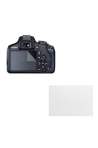 COMANDO Комплект защитен протектор, съвместим с Canon EOS 2000D, Focus Shield...