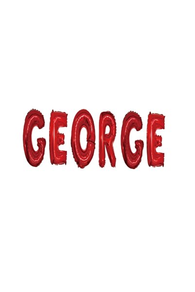 OEM Σετ μπαλόνια με γράμματα Όνομα George, κόκκινο, 40 cm