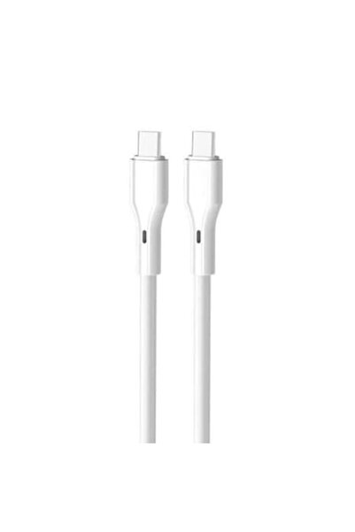 FONIX Super Fast Charge Data/Charging Cable, USB-C to USB-C, ElectroCharge Thunder, 3A, 60W, 1m, White