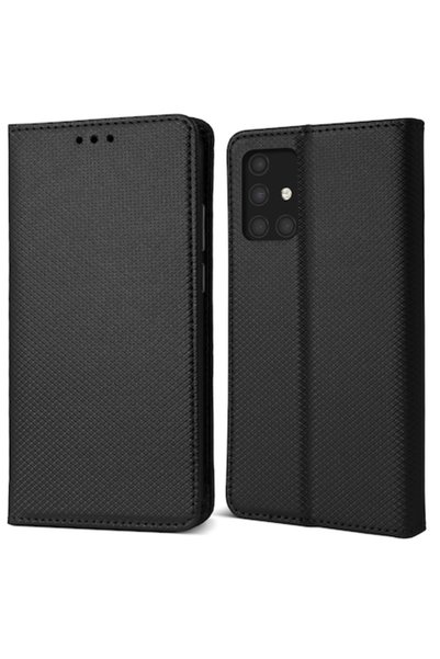 MOOZY Husă de telefon, Moozy, cu clapă, pentru Samsung Galaxy A71, neagră, di...