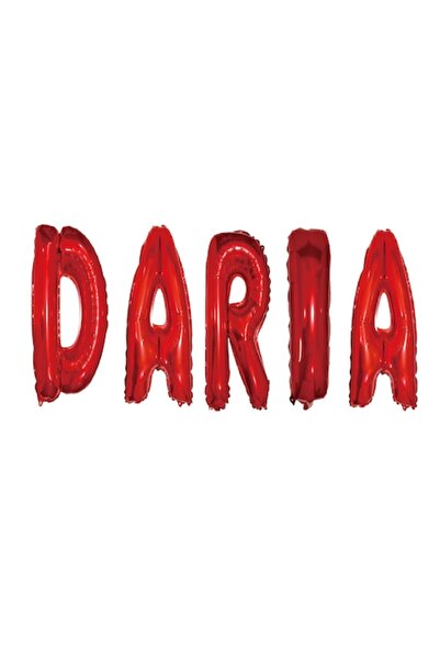 OEM Σετ μπαλονιών με το όνομα «Daria», κόκκινο, 40 cm