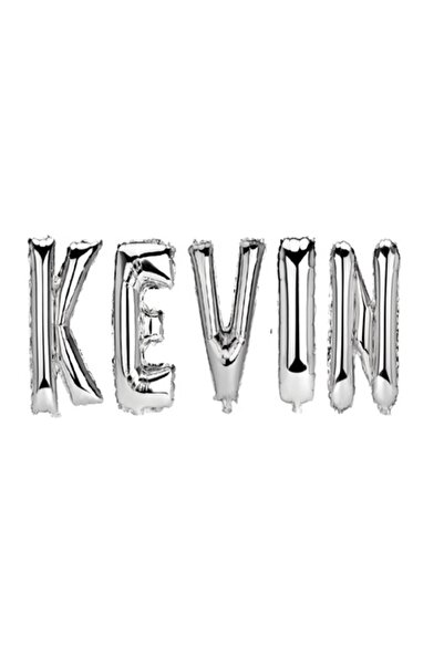 OEM Set baloane cu nume Kevin, argintii, 40 cm