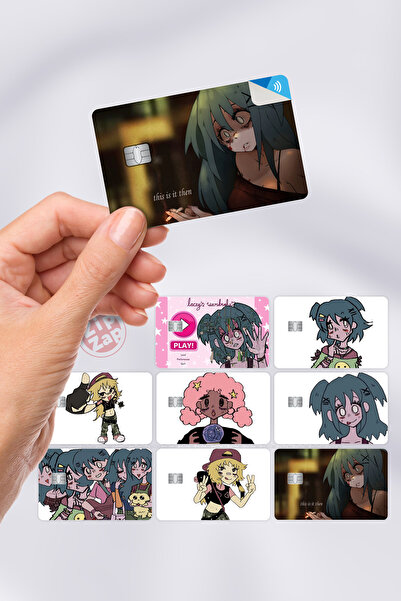 ZipZap Lacey's Wardrobe Card Covering Sticker 8 komada