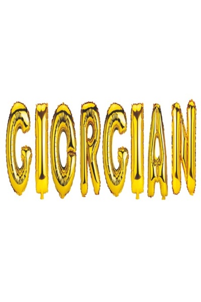 OEM Set baloane cu litere „Giorgian”, aurii, 40 cm