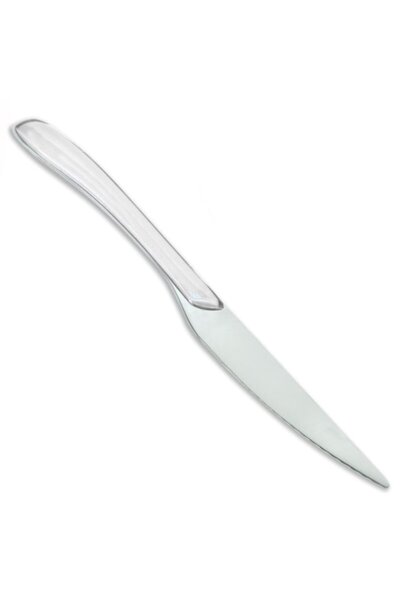 OEM Cutit Inox, Maner Alb, Lungime 24cm, Argintiu