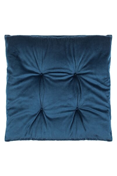 MYONNA IT & E- COMMERCE Velvet Chair Cushion, Blue Pattern, 40x40cm