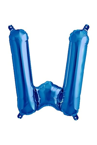 OEM Фолиев балон буква W, ESB, 35 см, син
