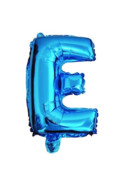 OEM Balon cu litera E, albastru, 40 cm