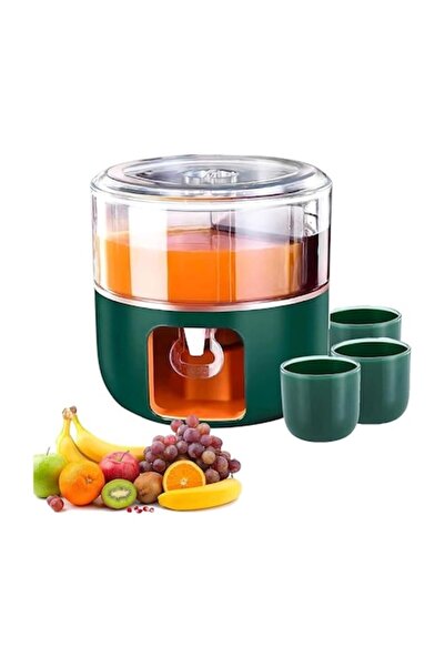 FONIX Liquid Dispenser, Comando Home, 3 Rotatable Sections at 360°, Capacity 6L, Green