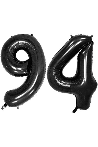OEM Комплект от 2 фолиеви балона, ESB, черни, 94-ти рожден ден, 100 см