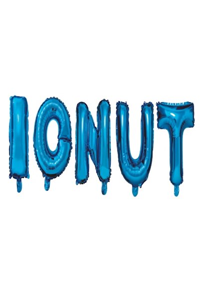OEM Set Baloane Litere Nume Ionut, Albastru, 40cm