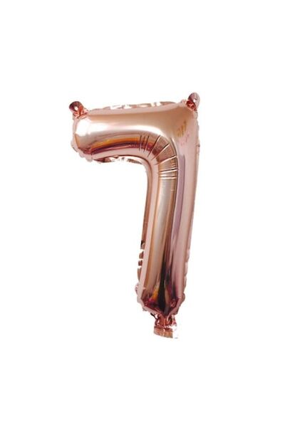 OEM Foil Number 7 Balloon, 100 cm, Rose Gold