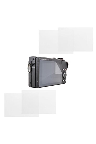 COMANDO Set protectie compatibil cu Canon PowerShot G5 X, Focus Shield, 4 Folii de Silicon Rezistent