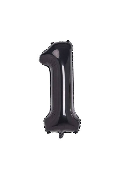 OEM Balon folie, ESB, negru, numărul 1, 100 cm