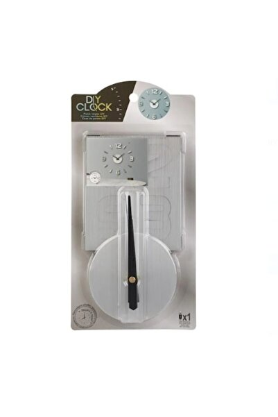 OEM Decorative clock, Quartz movement, adjustable size, silver