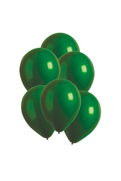 Rainbow Комплект от 100 изумрудено зелени балона 28 см