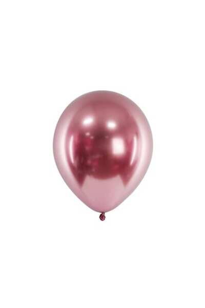 DECO Chrome Latex Balloons, Rose Gold, 30 cm, 5 pcs/set