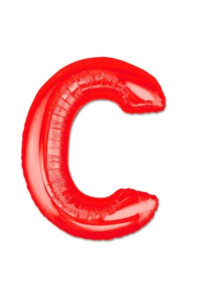 Shop Carnaval Balon din folie, litera C, culoare roșie, 41cm, 1 bucată