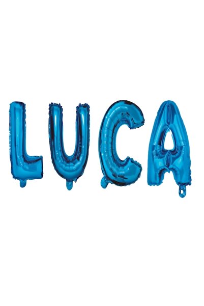 OEM Set de baloane cu litere pentru numele „Luca”, albastre, Wili Topper Rom,...