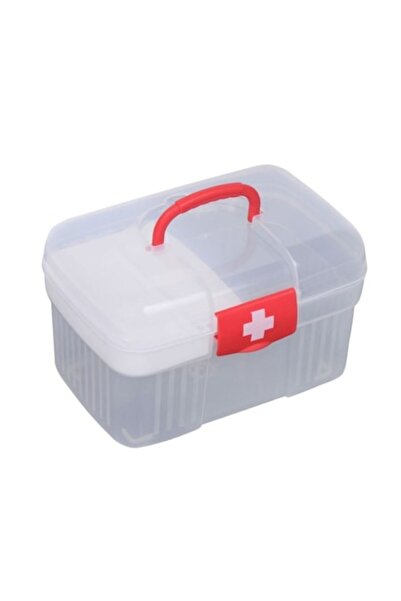 OEM Κιτ πρώτων βοηθειών με λαβή, διαφανές, 20x14x11, πλαστικό