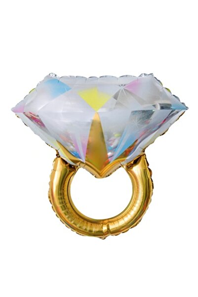 Partydeco Δαχτυλίδι μπαλονιών από αλουμινόχαρτο 55cm x 71cm Χρυσό