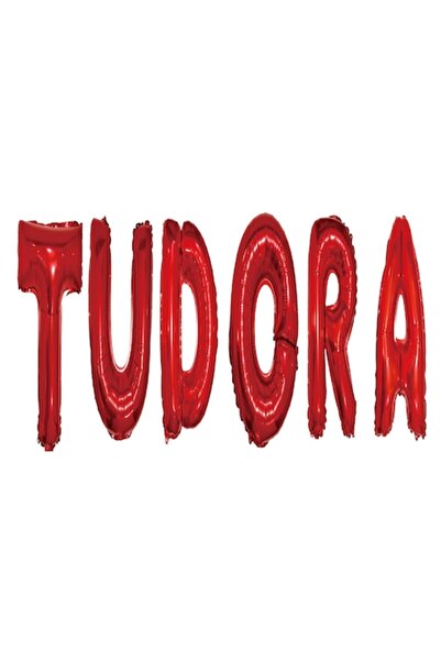 OEM Комплект балони с букви и име Tudora, червени, 40 см